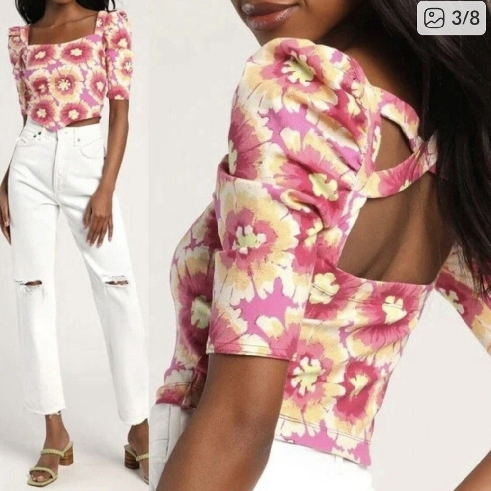 Free People Floral Cotton Top - Picture 2 of 11